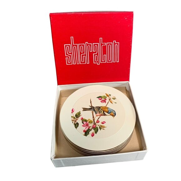 Sheraton Birds by A. Marlan Coasters Set of 6 - Picture 1 of 8